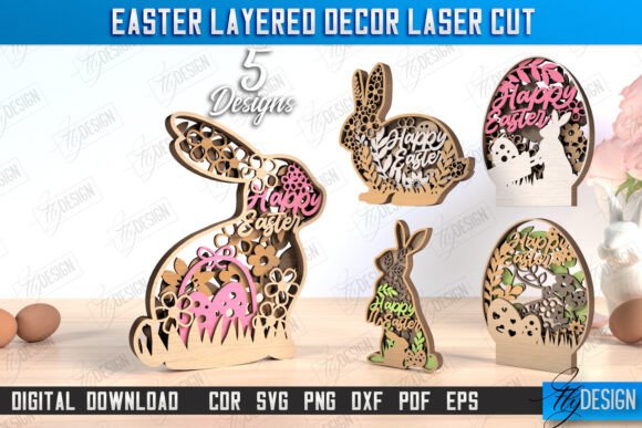 Easter Layered Décor Bundle 3D Design Review