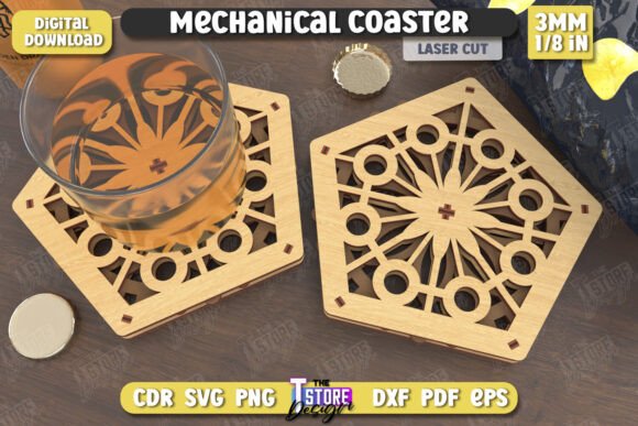 Mechanical Style Coaster Laser Cut CNC: A Designer’s Honest Take