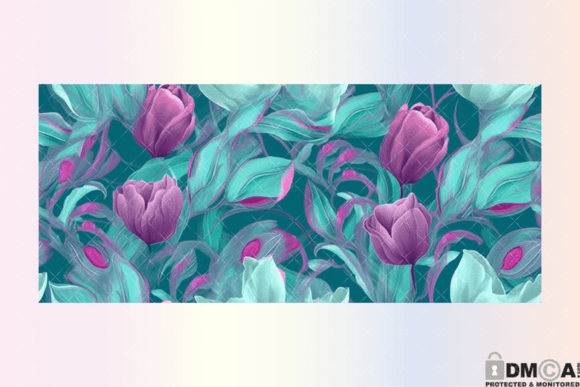 Retro Boho Spring 16Oz Libbey Wrap PNG Graphics and Print Templates