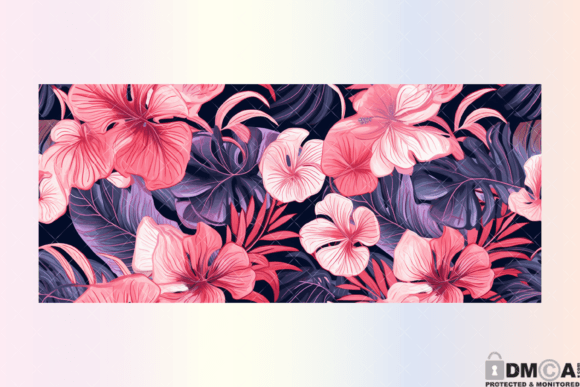 Retro Monsterra 16 Oz Libbey Wrap PNG Graphics and Print Templates