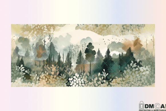 Retro Mystic Forest 16Oz Libbey Wrap PNG Graphics and Print Templates Review