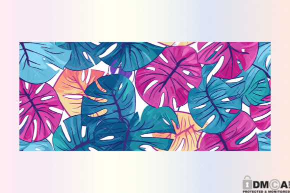 Spring Monsterra 16 Oz Libbey Wrap PNG Graphics and Print Templates Review