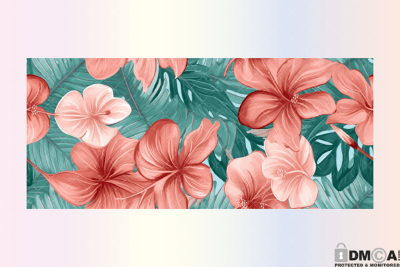 Tropical Monsterra 16 Oz Libbey Wrap PNG Graphics and Print Templates